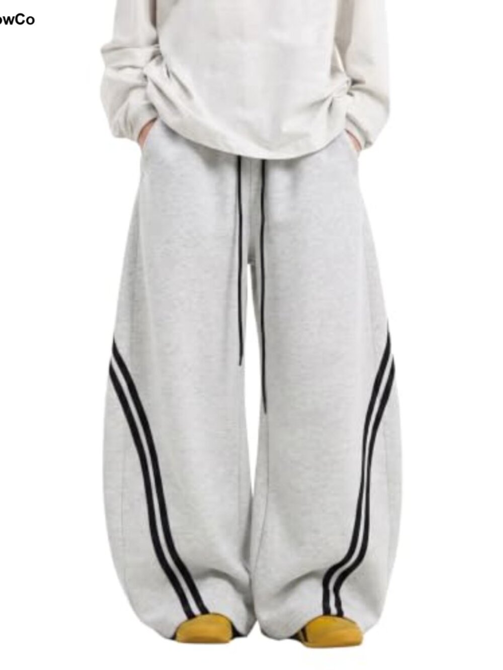 Women's Barrel Sweatpants High Waist Drawstring Wide Leg Joggers